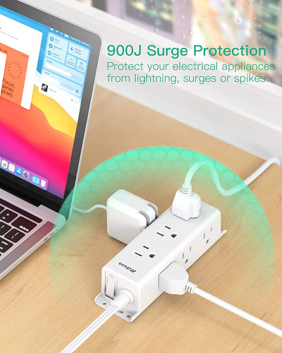 Surge Protector Power Strip - 9 Widely Spaced Multi Outlets