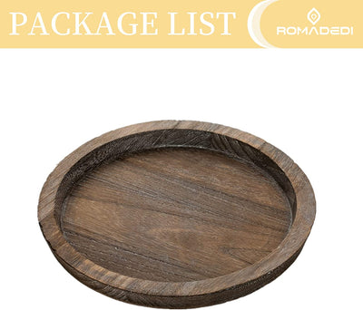 Rustic Wooden Tray Candle Holder