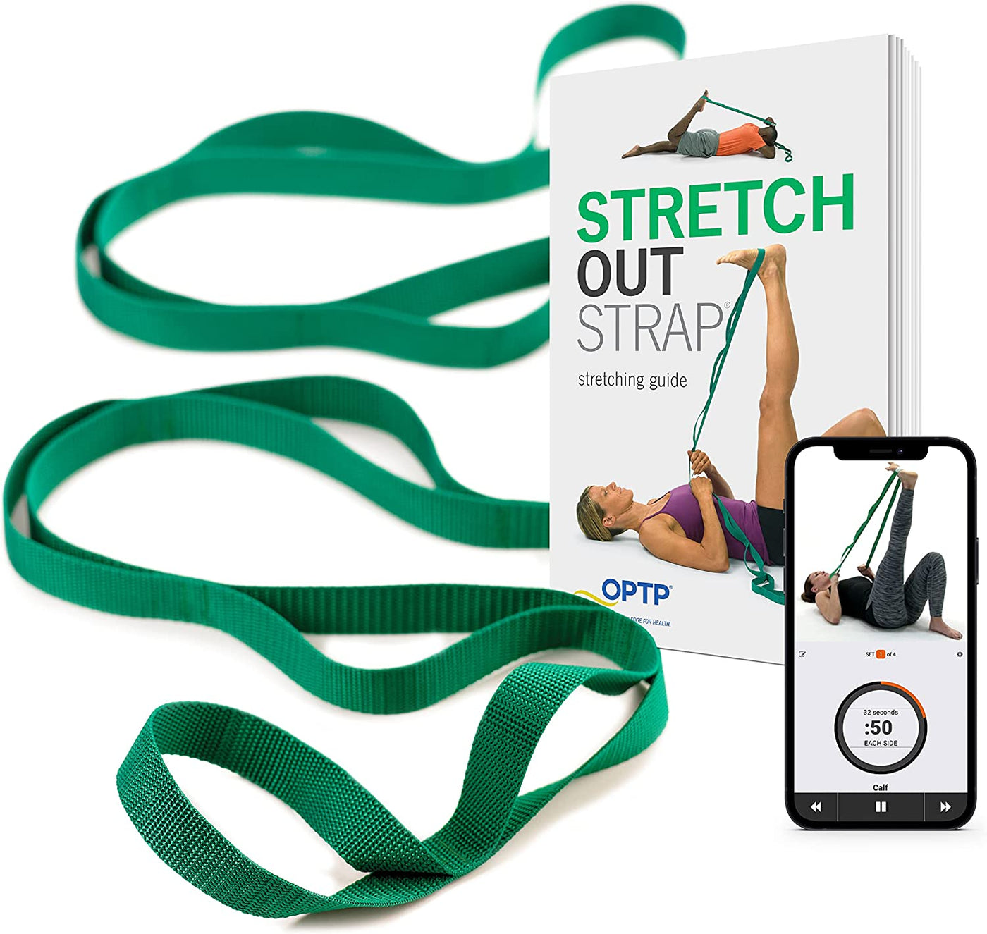 The Original Stretch Out Strap with Exercise Book – Made in the USA by