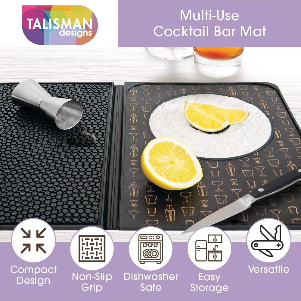 Original Multi-Use Cocktail Bar Mat for Countertop