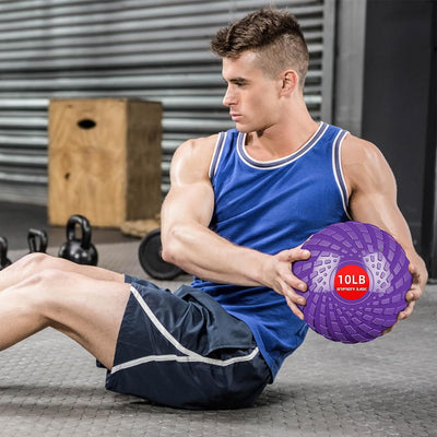 Medicine Ball 8,10 Lbs Weighted Slam Ball for Core Strength, Crossfit