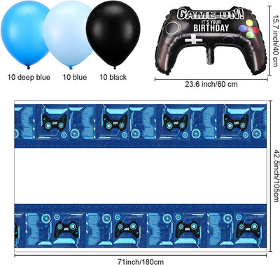 34 Pieces Video Game Party Supplies Set Gamer