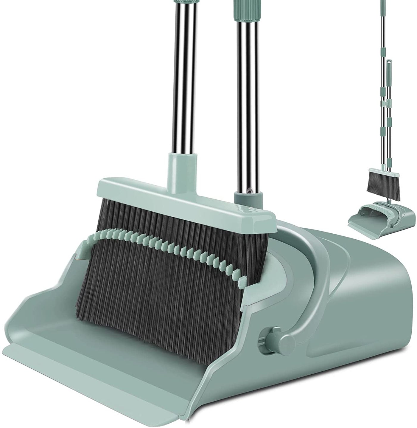 Kelamayi 2021 Upgrade Broom and Dustpan Set, Large 