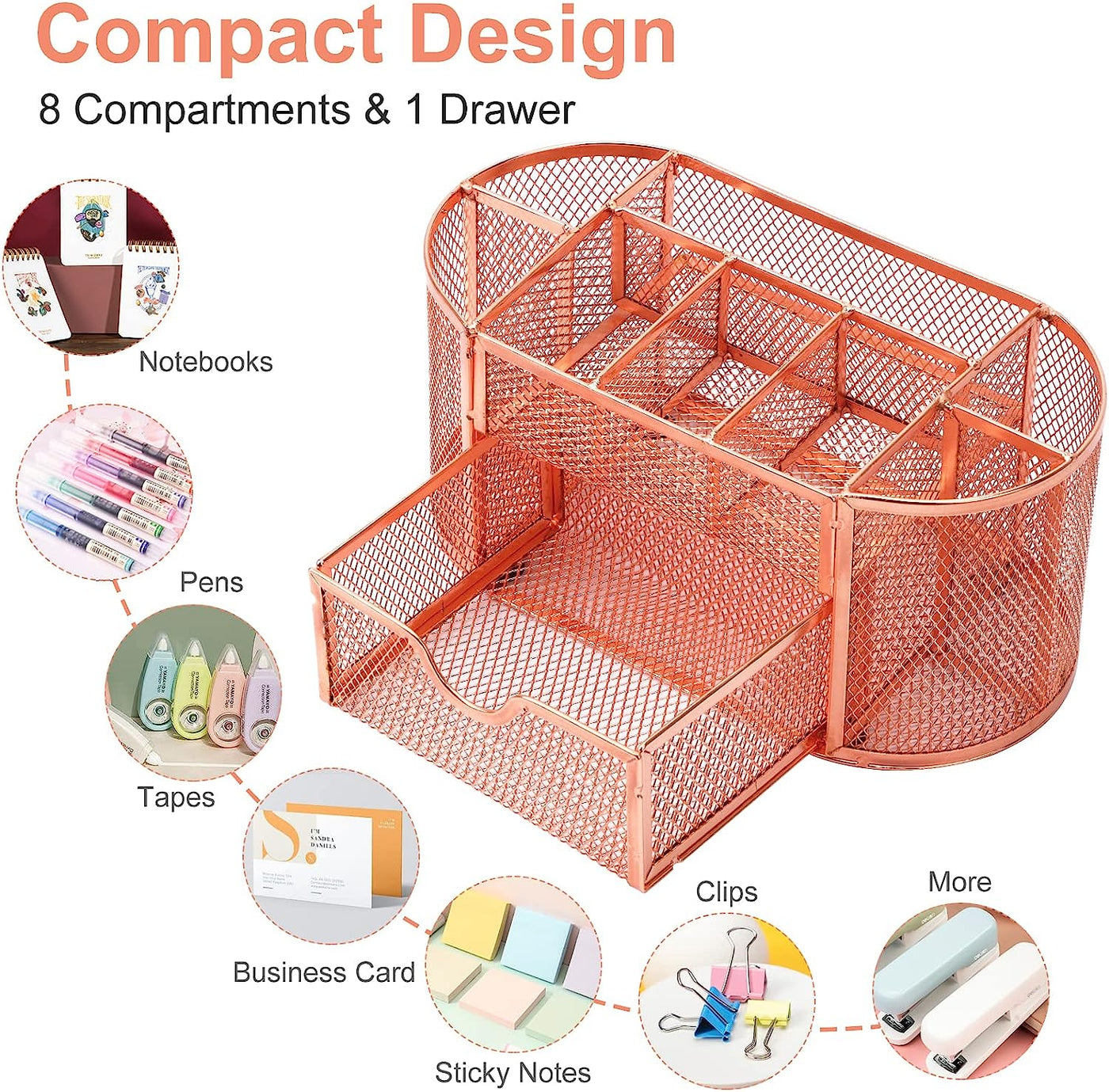 Rose Gold Desk Organizers Office Organizers