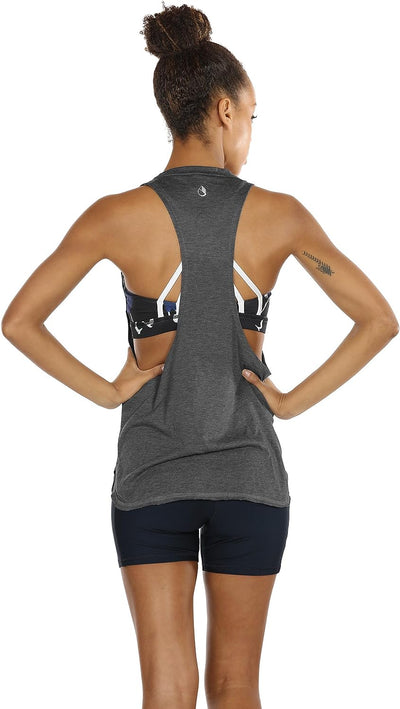 Women'S Racerback High Neck Workout Athletic Yoga Muscle Tank