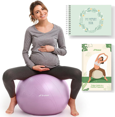 Pregnancy Ball Birthing Ball, 1.7Mm Extra Thick Yoga Ball for Maternity