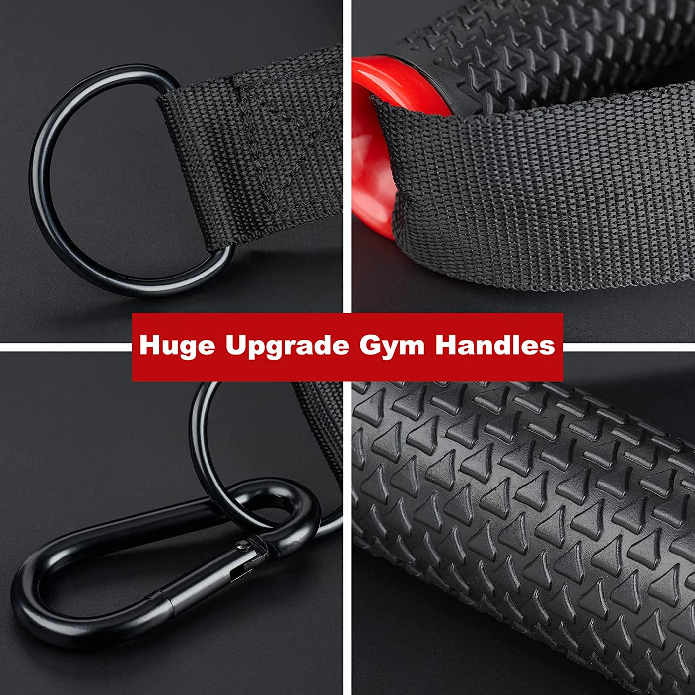 Cable Handles Gym Equipment Extremely Comfortable Rubber Cable