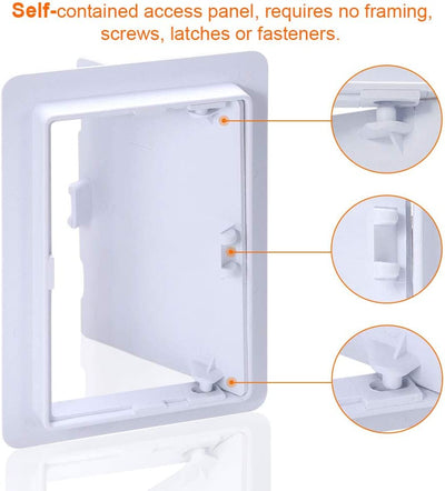 Plastic Access Panel for Drywall Ceiling 4 X 6 Inch