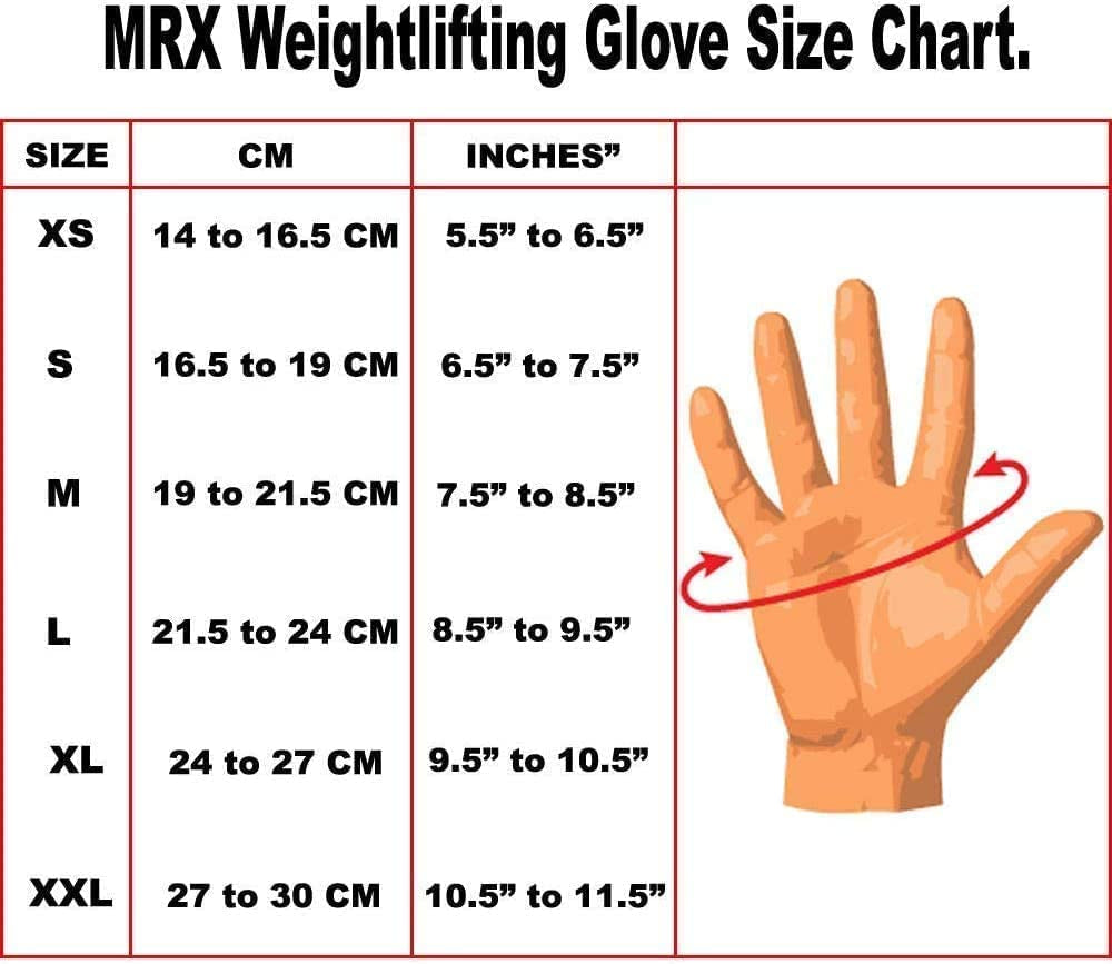 MRX Weightlifting Gloves for Men Workout Gloves Mens Wrist Support