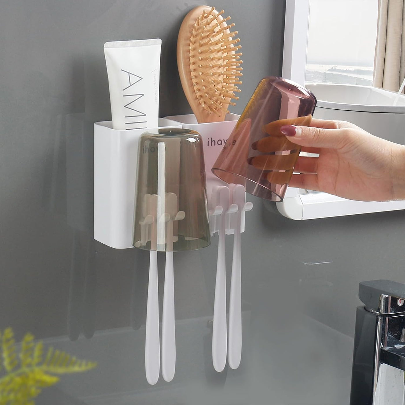 Toothbrush Holders for Bathrooms and Toothpaste