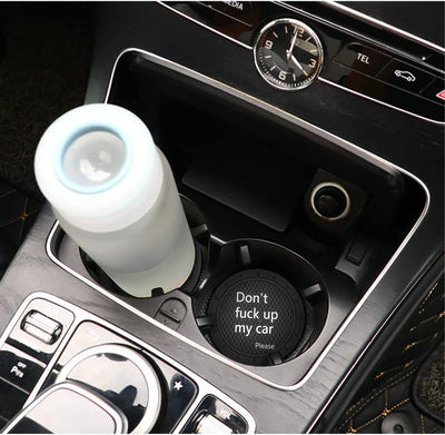 2 Pack Car Cup Holder Coasters, 2.75 Inch Non-Slip PVC