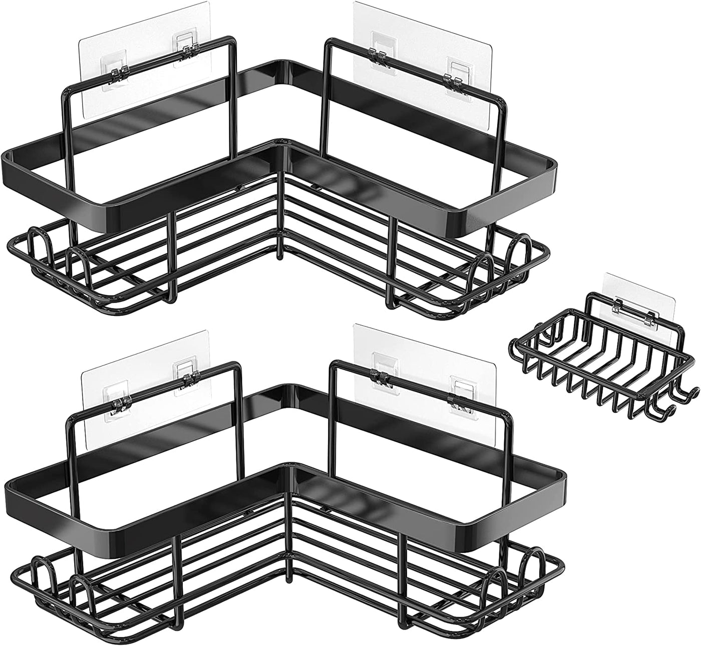 Adhesive Corner Shower Caddy, 3 Pack Shower