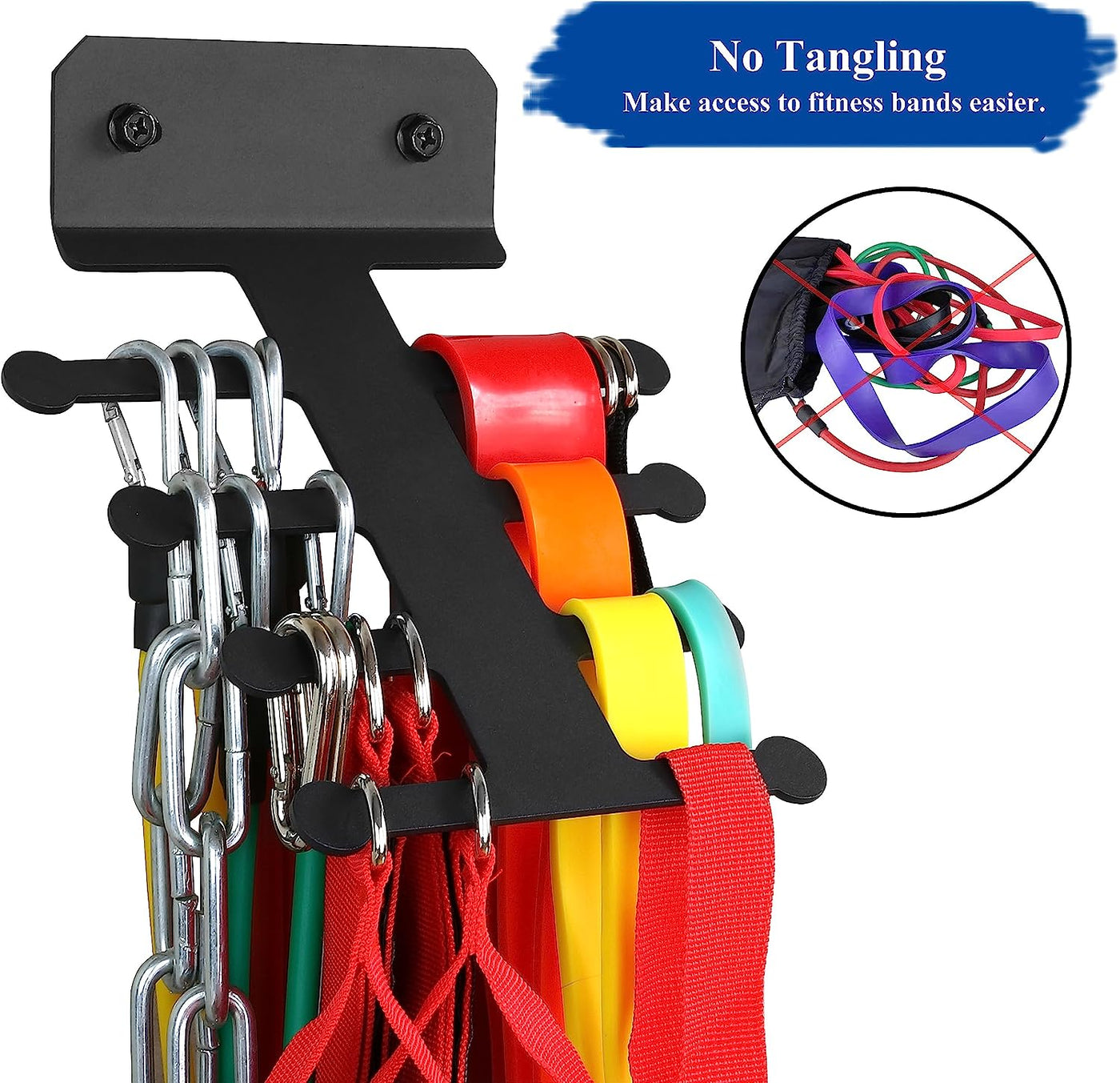 Resistance Band Rack Band Storage Hanger Gym