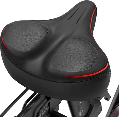 Oversized Bike Seat, Wide Bicycle Saddle Memory Foam Soft Padded