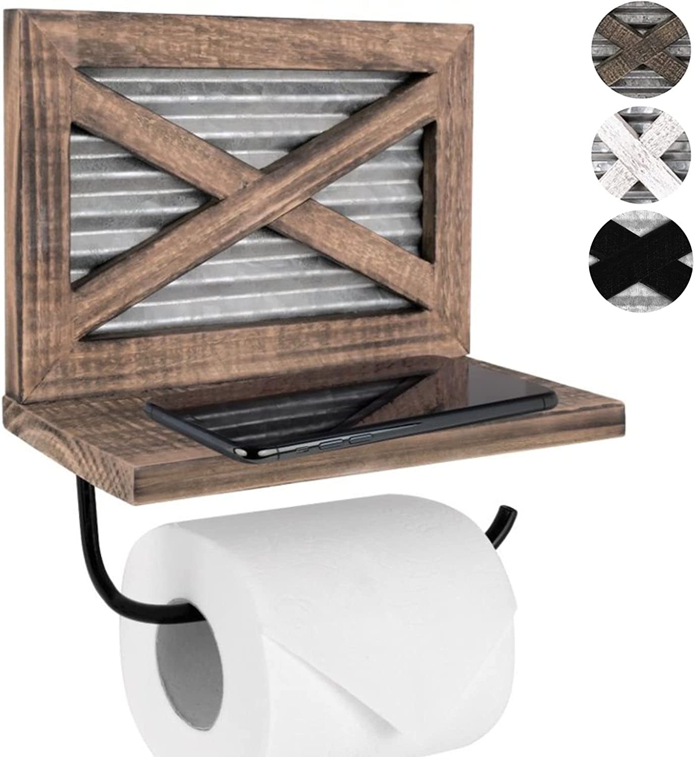 Autumn Alley Toilet Paper Holder with Shelf