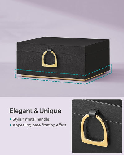 2-Layer Jewelry Box, Jewelry Organizer with Handle