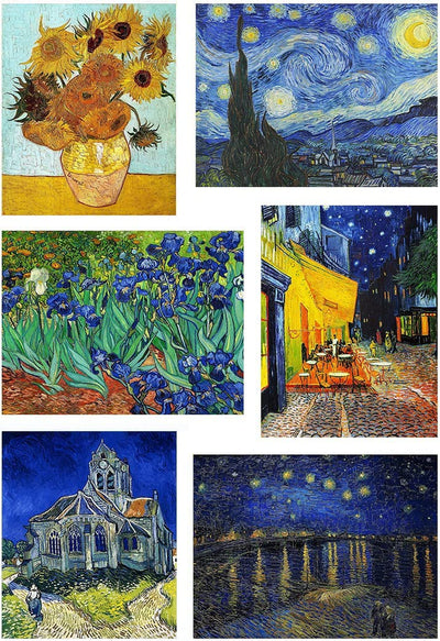 Diamond Painting Kits for Adults, 6 Pack Van Gogh Starry