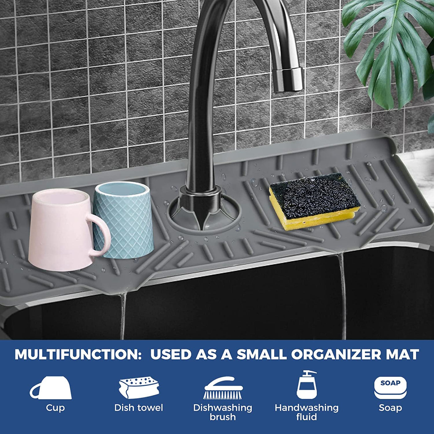 Kitchen Sink Faucet Splash Guard Silicone Sink