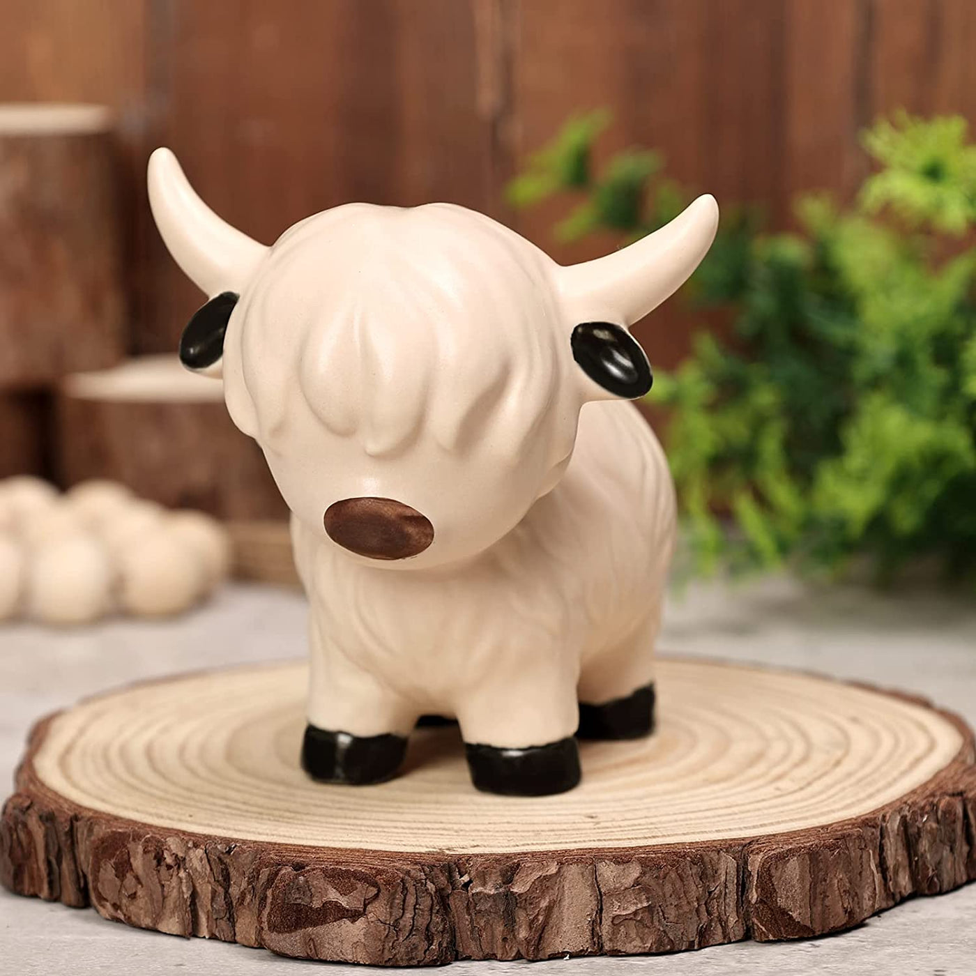 Highland Cow Figurines Ceramic Decor Highland