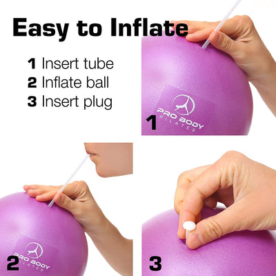 Ball Small Exercise Ball, 9 Inch Bender Ball, Mini Soft Yoga Ball