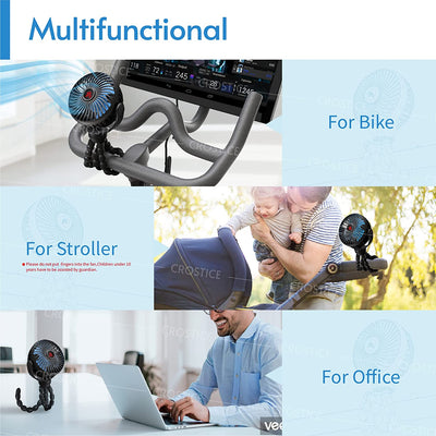 Fan Compatible with Peloton Bike & Bike Plus, Treadmill Fan