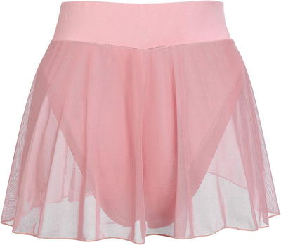 Women Flowy Pole Dance Shorts Rave Skirt Mesh Tulle Elastic