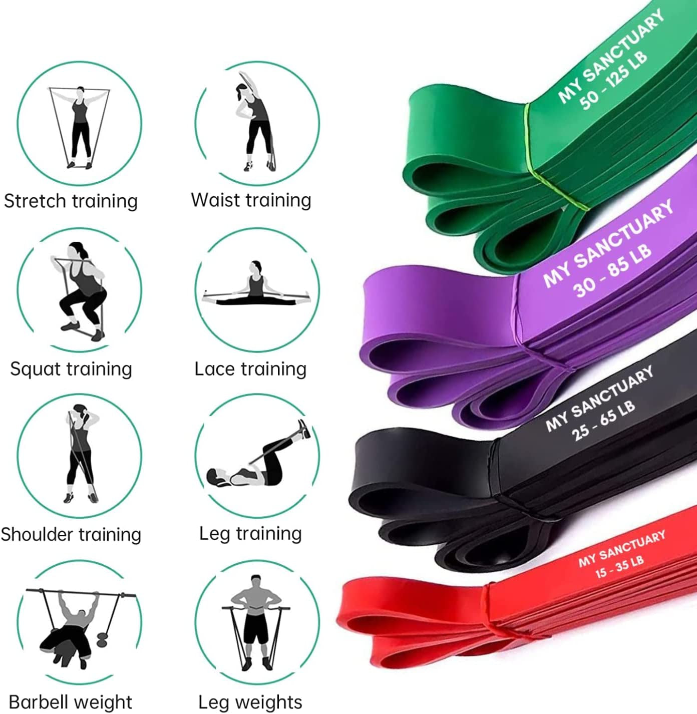 Resistance Bands for Working Out Thick Heavy