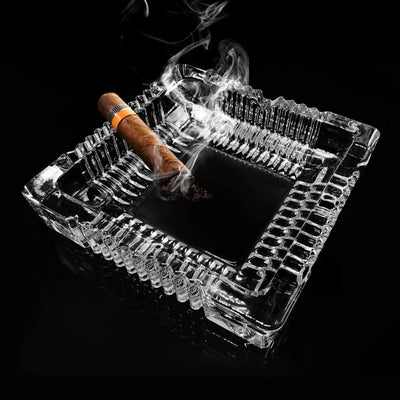 Ashtray, Large Glass Ashtray for Cigarette Cigar