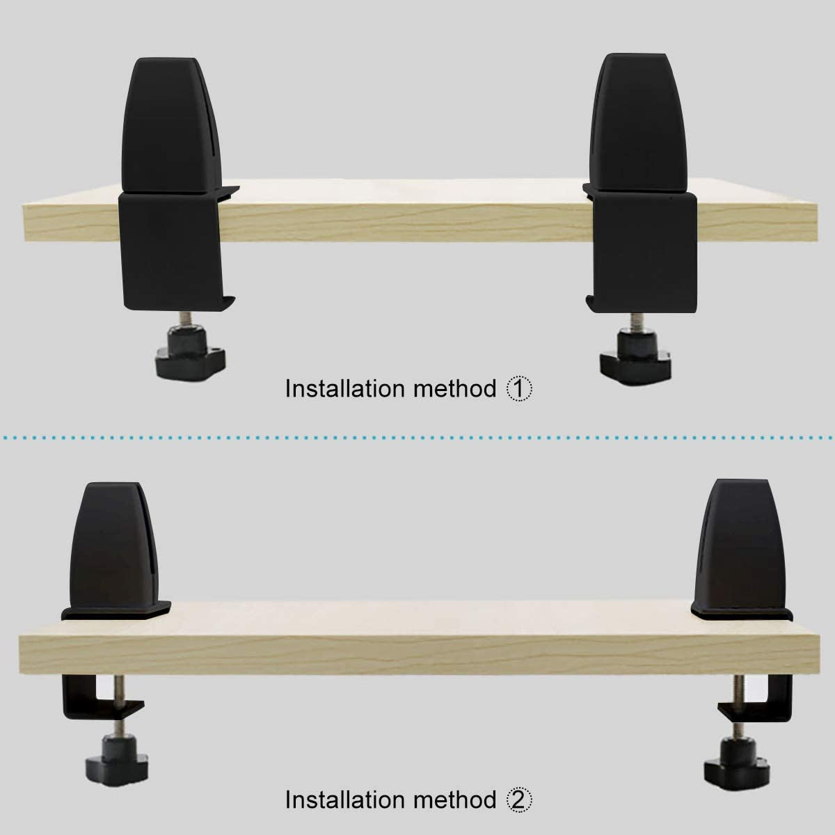 Sneeze Guard Support Clamp for 1/8" to 1"