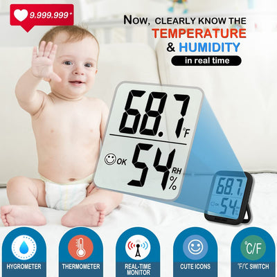 Room Thermometer Indoor Hygrometer, Humidity