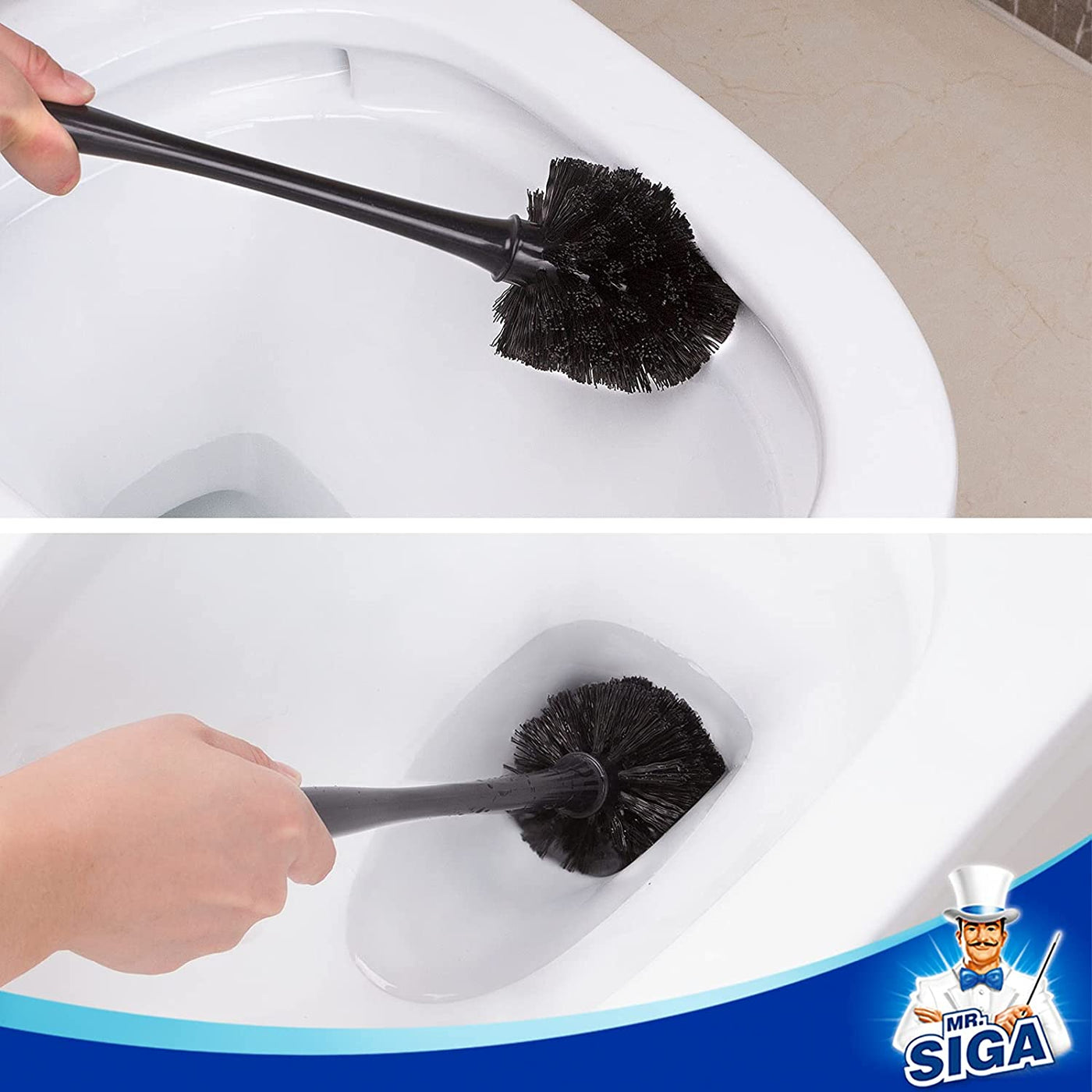 Toilet Plunger and Bowl Brush Combo for Bathroom