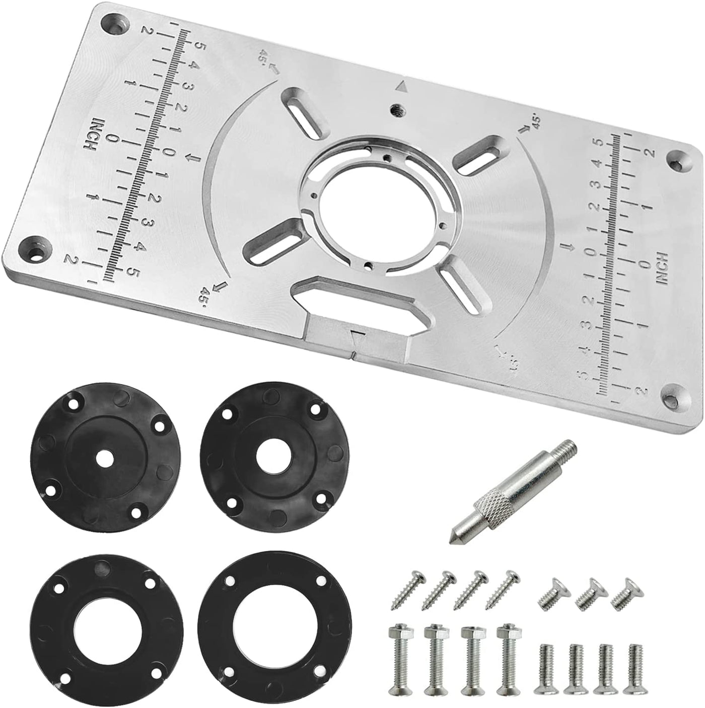 Router Plate, Aluminum Router Table Plate for Woodworking Router