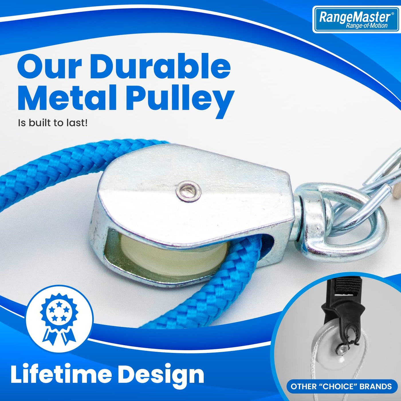 Blueranger Shoulder Pulley with Patient Guide Aids Recovery and Rehabilitation