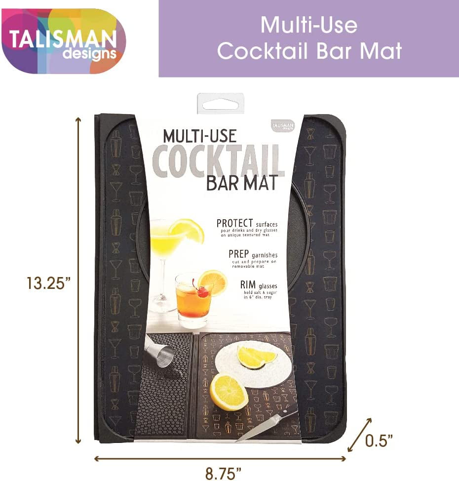 Original Multi-Use Cocktail Bar Mat for Countertop