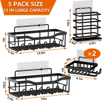 Shower Caddy Shelves Organizer Rack 5 Pack