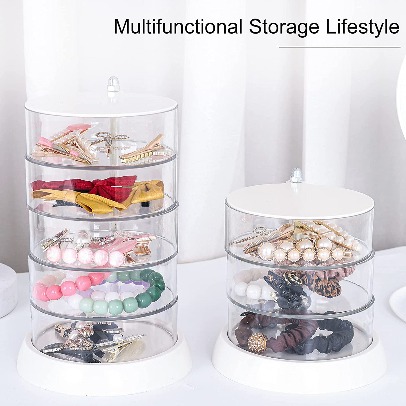 360° Rotating Hair Accessories Organizer