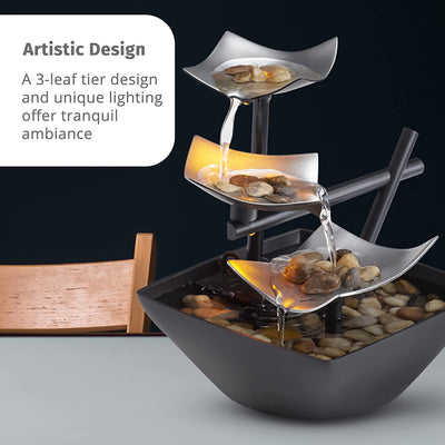 Tabletop Water Fountain, Home Décor Soothing Sound Machine