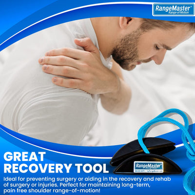 Blueranger Shoulder Pulley with Patient Guide Aids Recovery and Rehabilitation