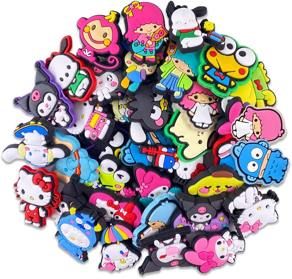 35 PCS Cartoon Cute Croc Pins Pack Croc